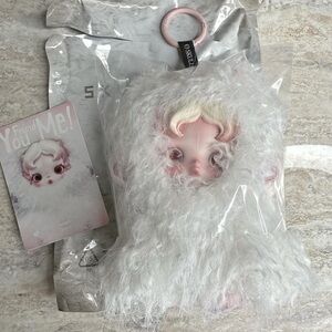 Pop Mart Skull Panda Doll Keychain - Ghostie